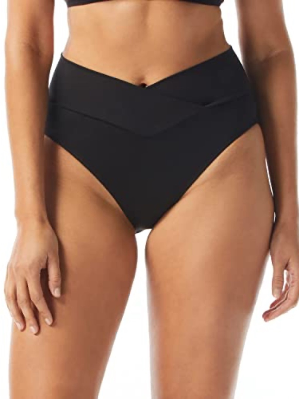 Coco Reef Women's Serene V-Waist Crossover Bikini Bottoms - Black